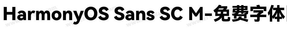 HarmonyOS Sans SC M字体转换